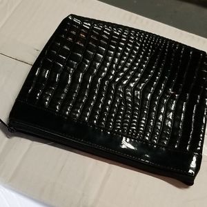 Women  cosmetic  bag skin black